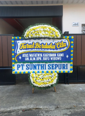 Papan Bunga Duka di Maruyung